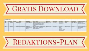 Themen- und Redaktionsplan Vorlage