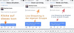 Facebook-Live-Streaming - Schritt 1