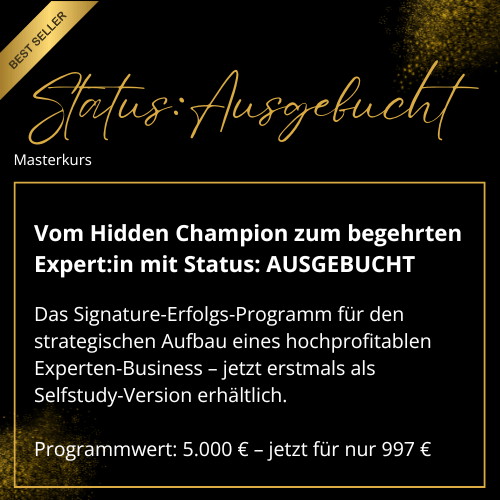 STATUS AUSGEBUCHT MASTERKURS MARTINA FUCHS