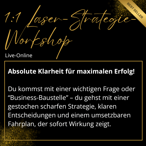 LASER STRATEGIE WORKSHOP MARTINA FUCHS